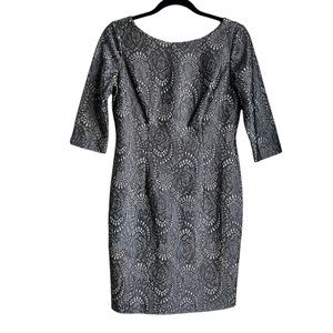 Eliza J Floral shift metallic dress